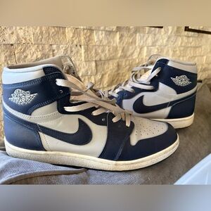 Nike Air Force 1 Dark Blue and White